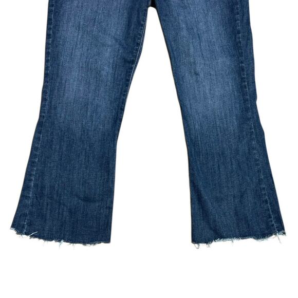 Frame Women's Raw Crop Mini Bootcut Jeans Aspire Raw After Mid Wash Size 32 - Picture 4 of 8